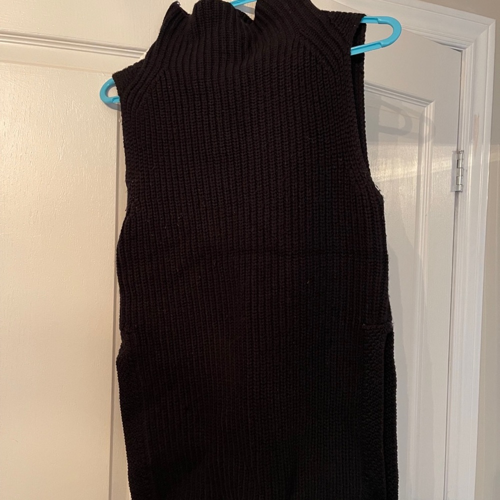 Gorgeous Wilfred 100% Wool High-Neck, Long Sleeveless Sweater